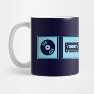 Music Player Formats Blue Mug